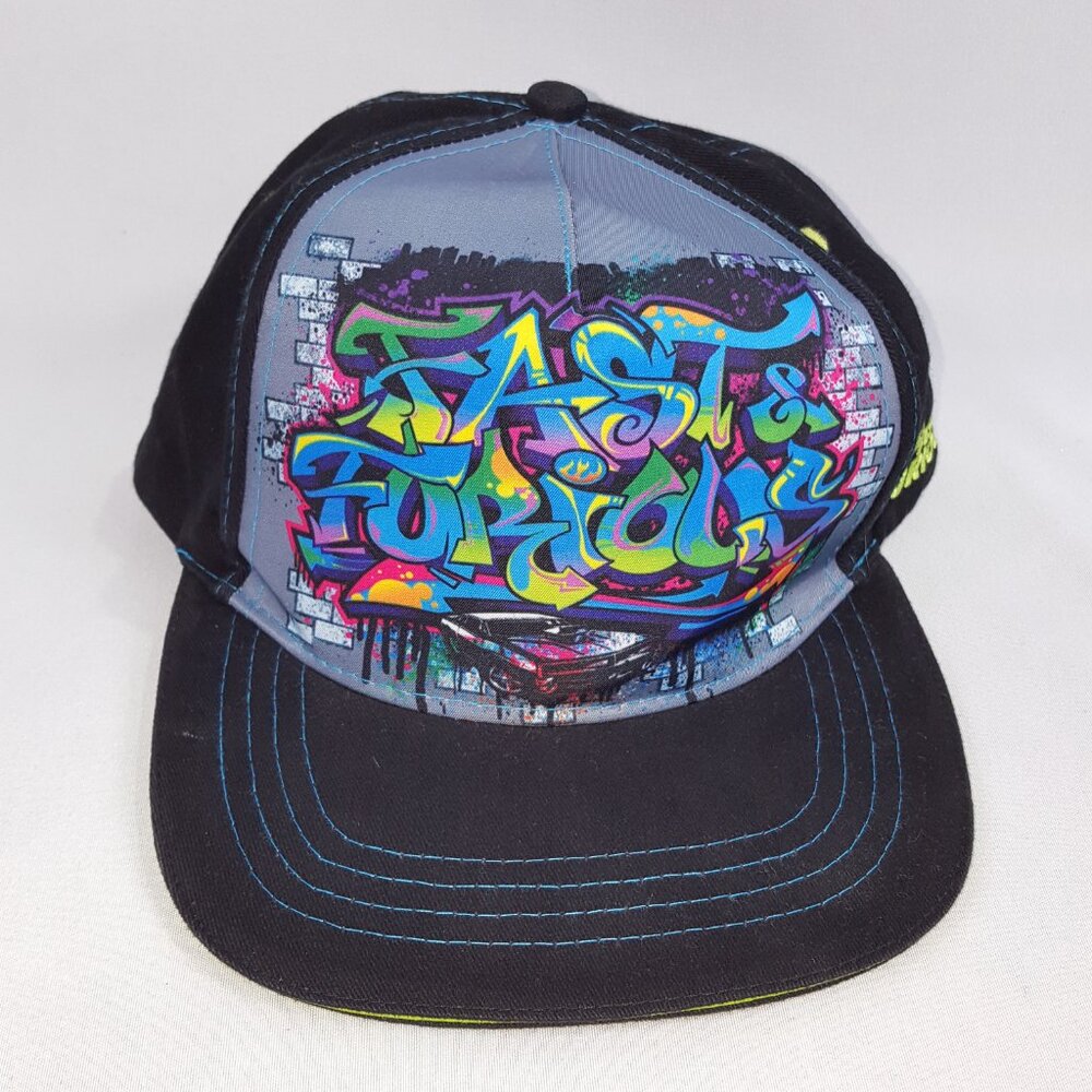 Fast & Furious Movie Snapback Hat Universal Graffiti Spray Paint Letters Cap